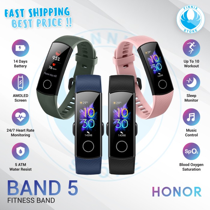 HONOR Band 5 Smartband Smartwatch - Garansi Resmi