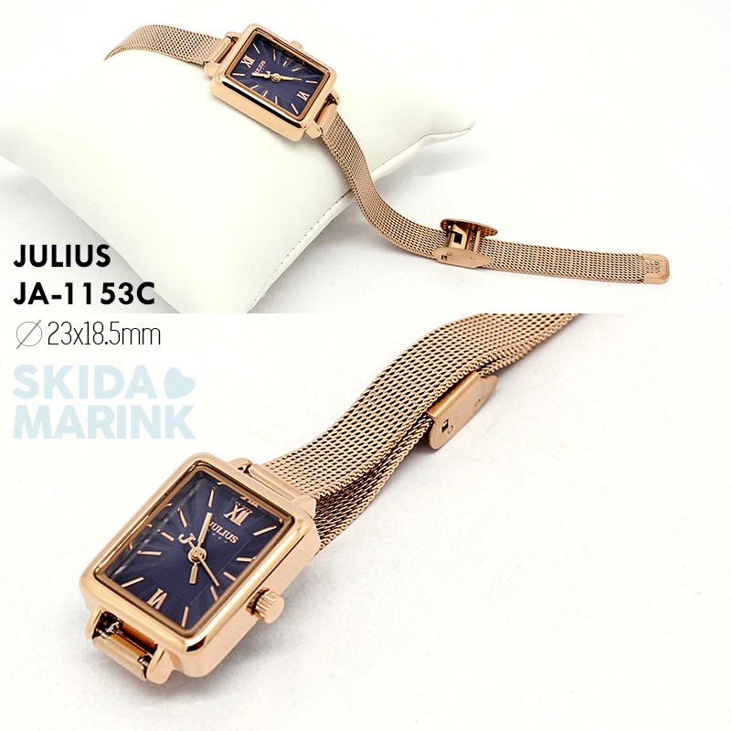 Julius JA-1153 / JA1153 ORIGINAL Jam Tangan Wanita Korea  Stainless Steel Desain Klasik dan Elegant