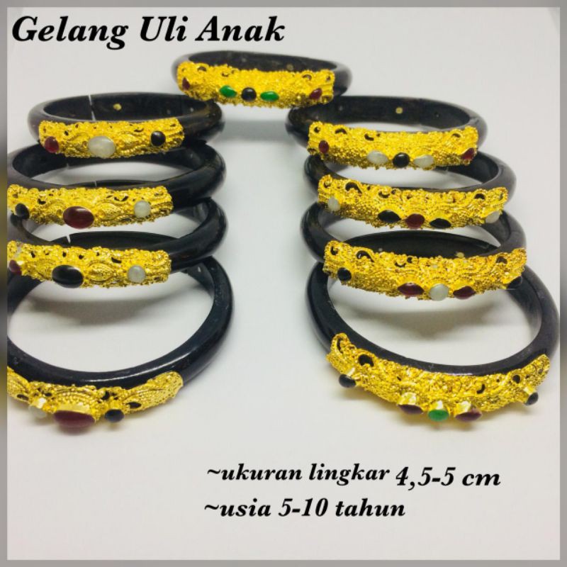 gelang uli Anak usia 3bulan-10tahun/warna dan motif random