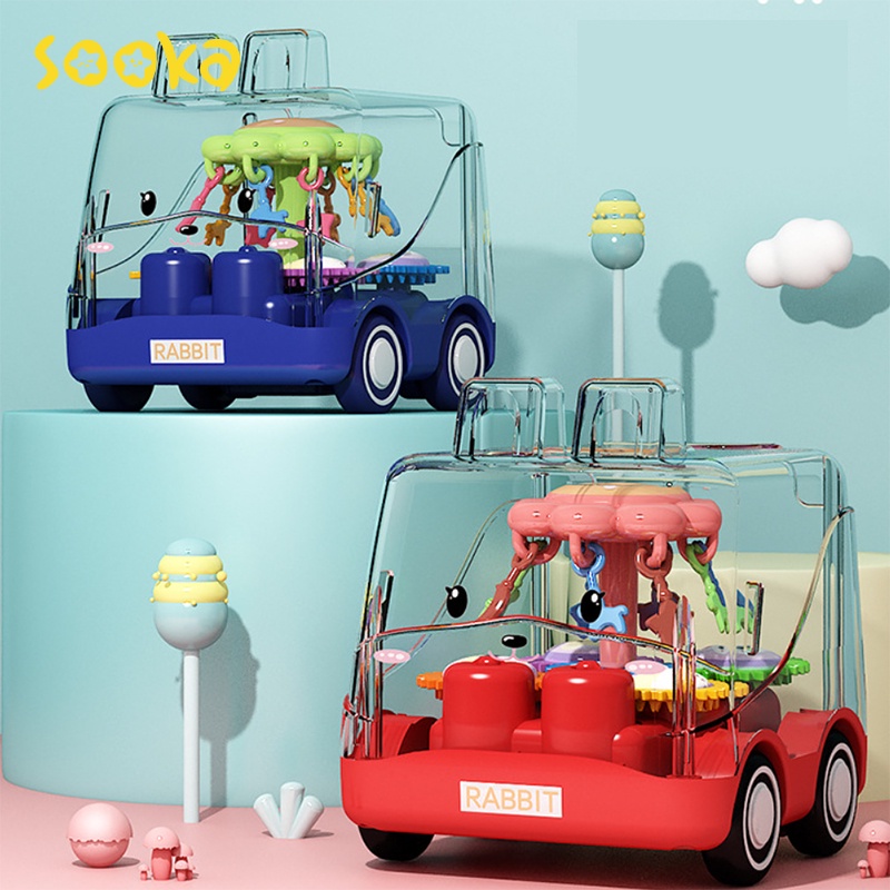 Sooka Mainan Mobil-Mobilan Bayi Unik,Lucu dan Tahan lama(Durable) - Bus Tahan Banting Merry Go Arround/Baby Car toys Crush Resistant SK-GCA1078