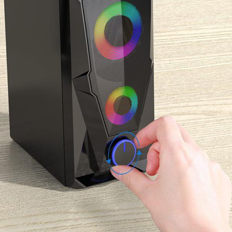 Speaker Gaming Original Robot RS200 // GS1 RGB Flow Lightning Effect with AUX