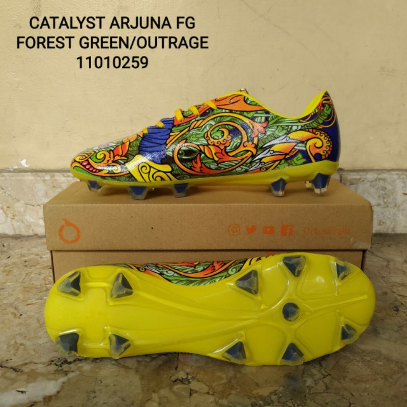 Sepatu Sepak Bola Ortuseight Catalyst Arjuna FG Forest Green Ortrange [ 11010259 ]