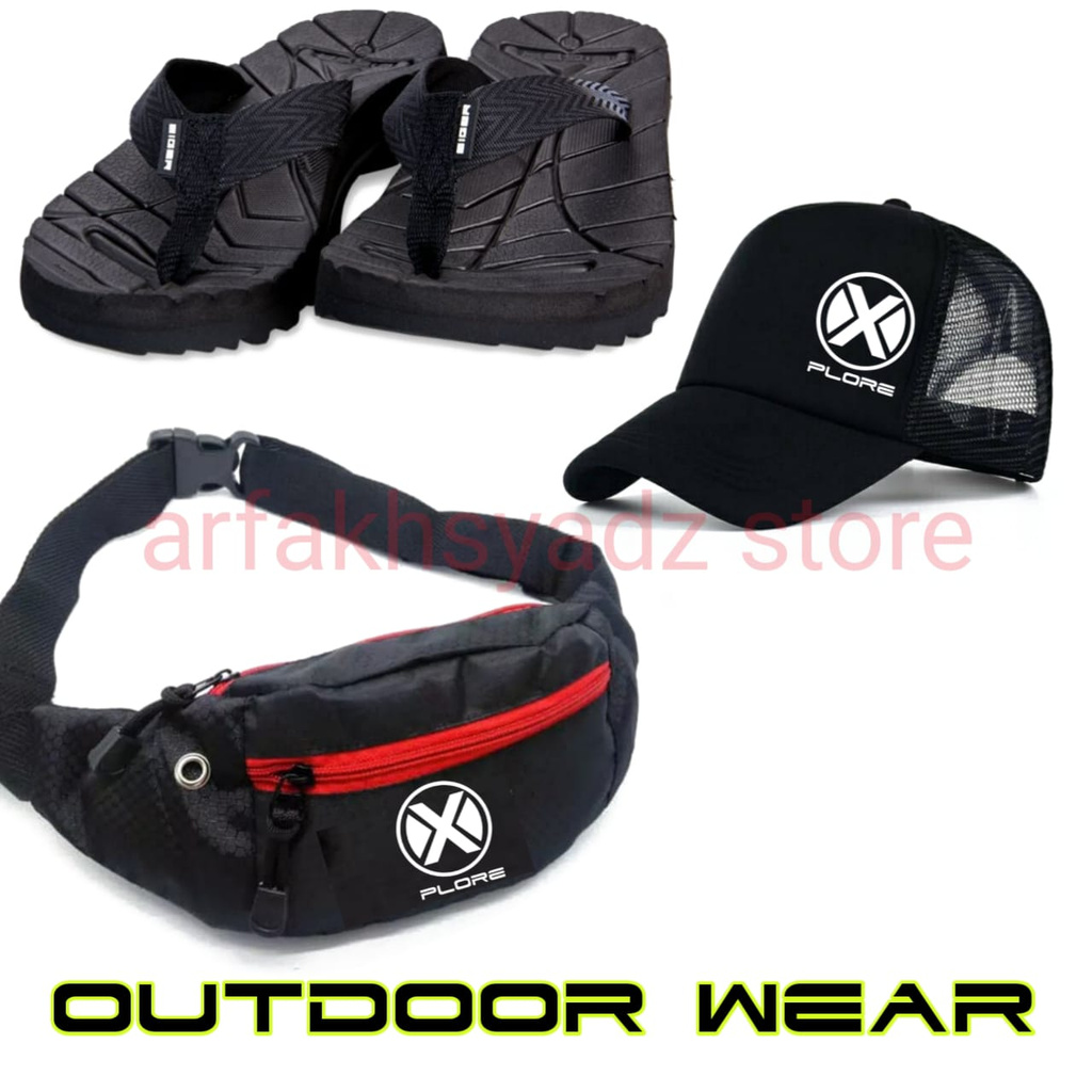 COD Paket japit +tas explore+topi Explore