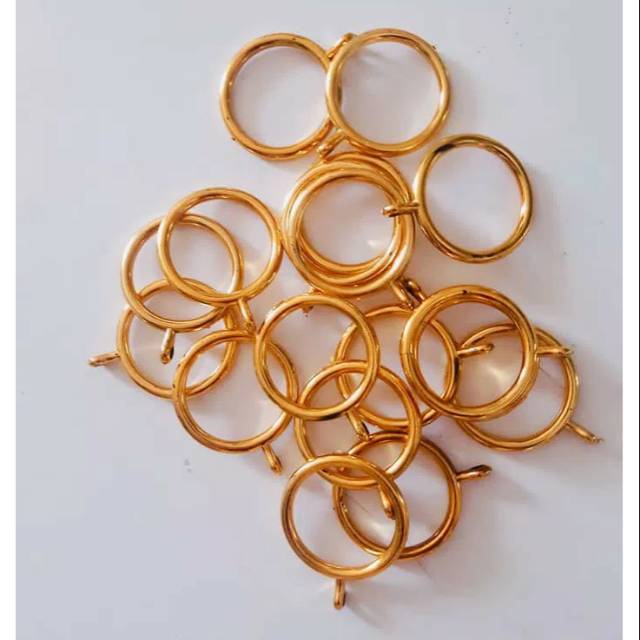 Ring Gorden /Ring Rel Gorden /Ring Tiang Gorden /Cincin Rel Gorden Gold 10pcs