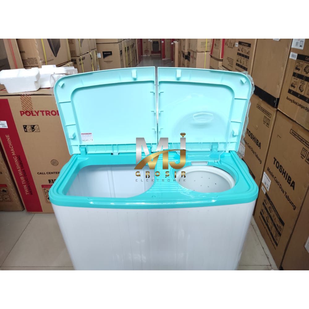 MESIN CUCI POLYTRON PWM 9076 9KG 2 TABUNG PWM9076 9 KG