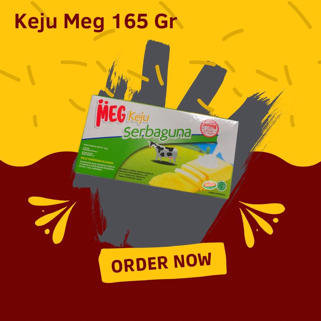 

keju Meg cheddar 165 gr