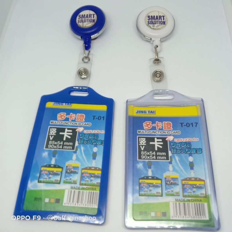 Bank BCA Gantungan Id Card Holder-Name Tag Yoyo Putar Berlogo