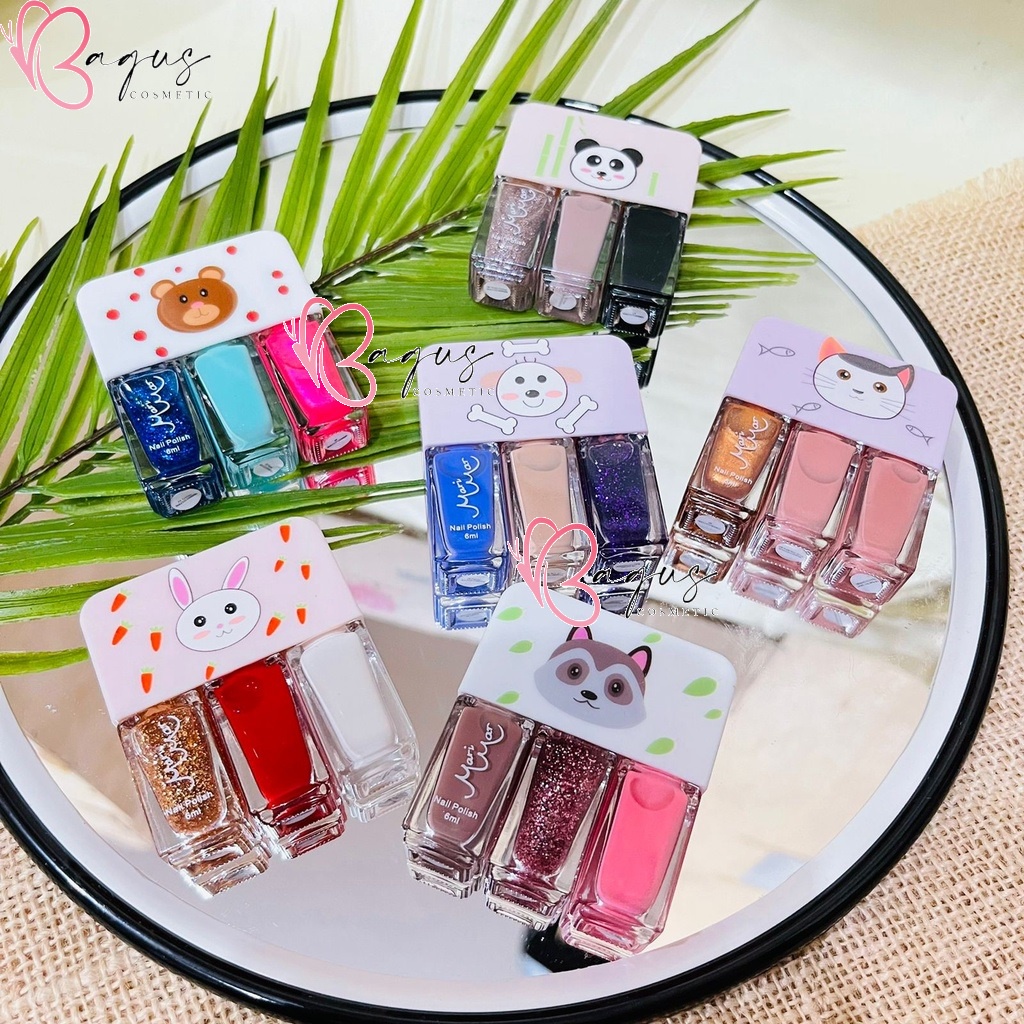 ⭐BAGUS⭐ MARIMAR Kutek 3 in 1 | Nail Polish | Cat Kuku 022