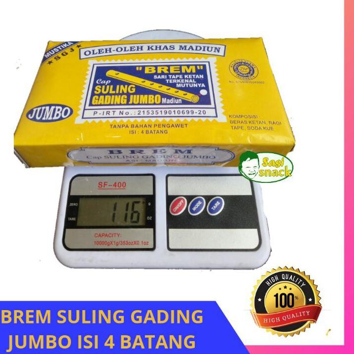 

Harga Murah BREM Suling Gading Exlusive Khas Madiun 125 Gr;