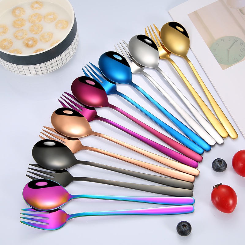 Sendok Garpu Korea / Alat Makan Sujeo Korean Spoon Fork Set Stainless / Sendok Garpu Korea Stainless