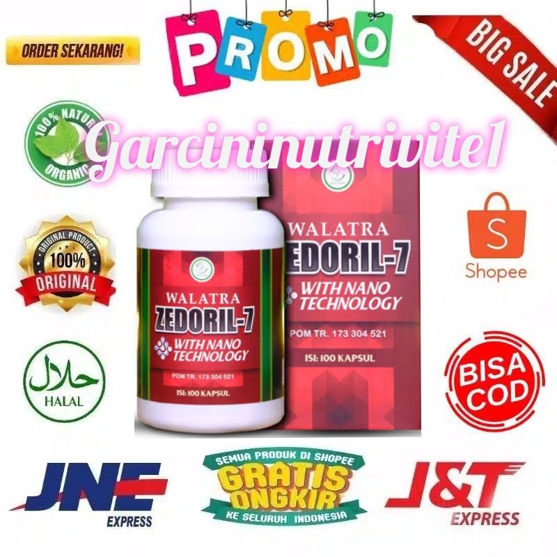 PUSAT ZEDORIL SOLO | Zedoril 7 Walatra - ORIGINAL asli kapsul zedoril7 Herbal BPOM