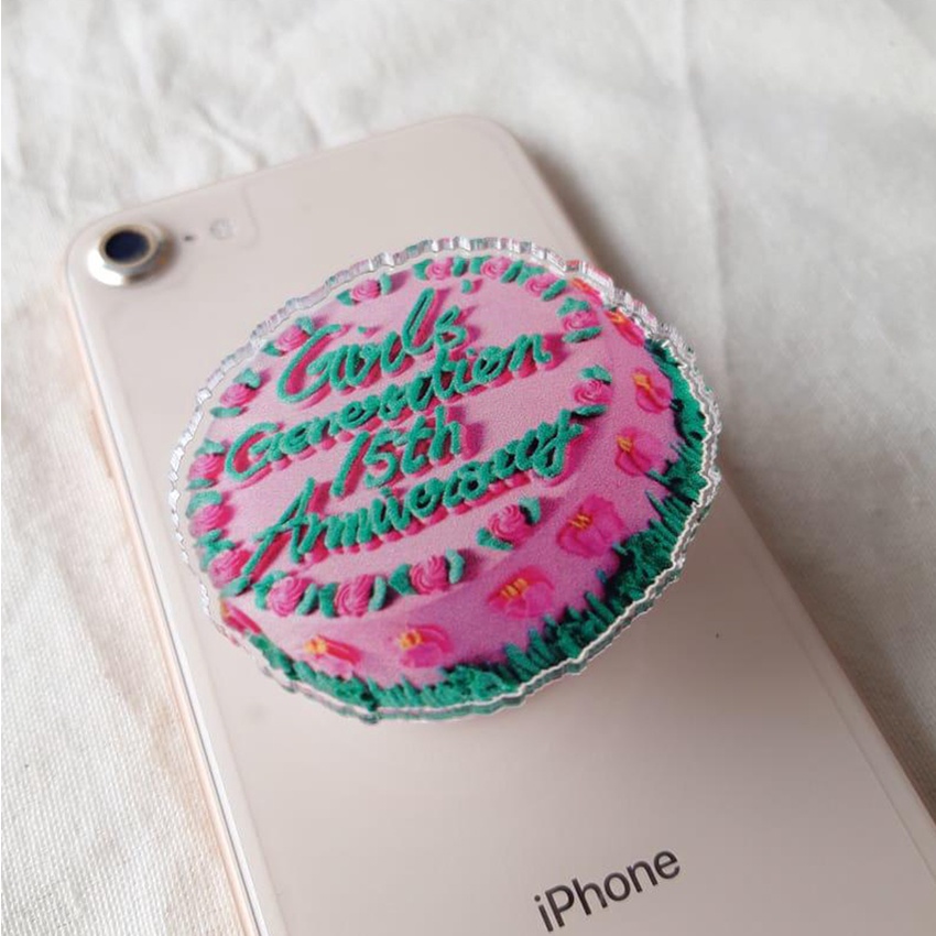Replica SNSD Girls Generation 15th Anniversary Cake Griptok Pop Socket