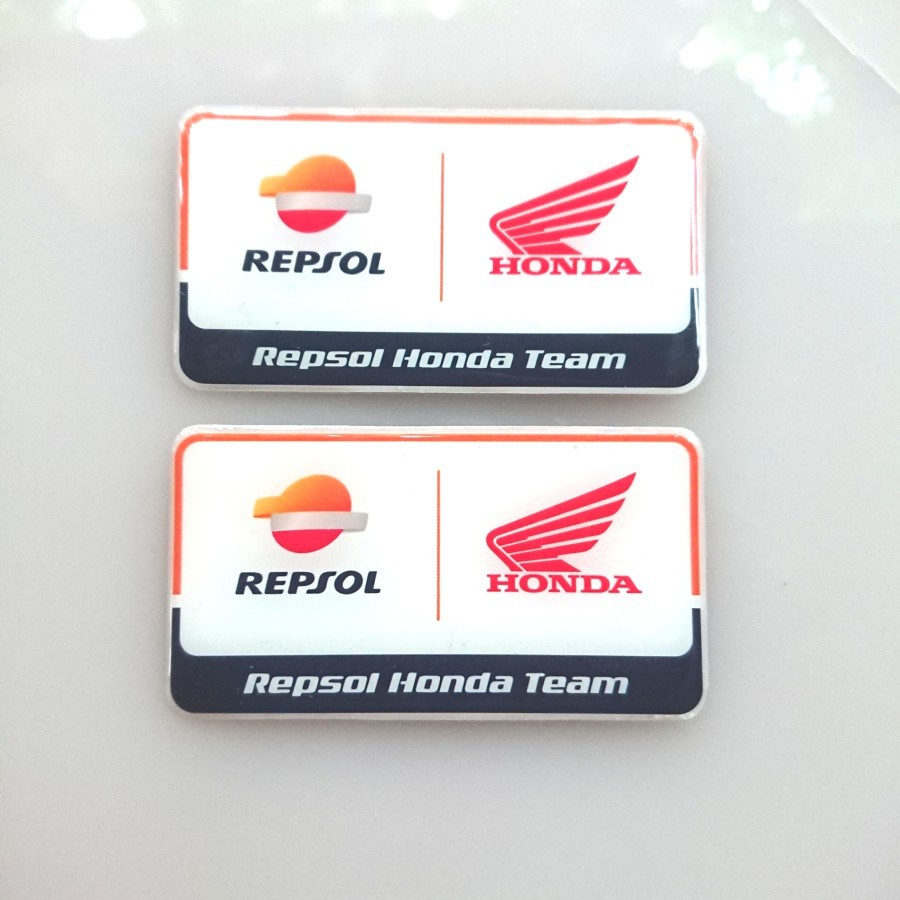 Stiker emblem 3D Honda Repsol Team
