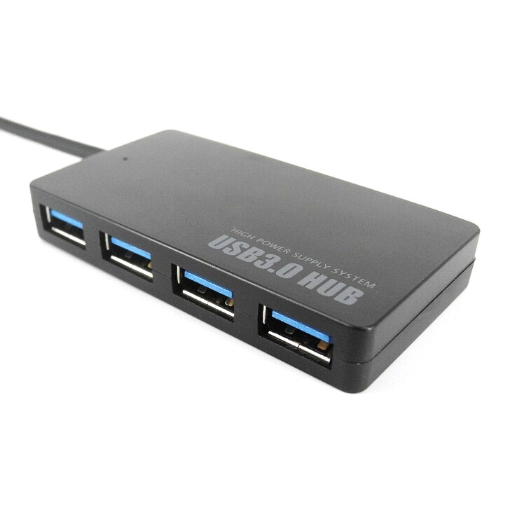 USB Travel Charger &amp; HUB Combo USB 3.0 4 Port - UH-103U3 HITAM