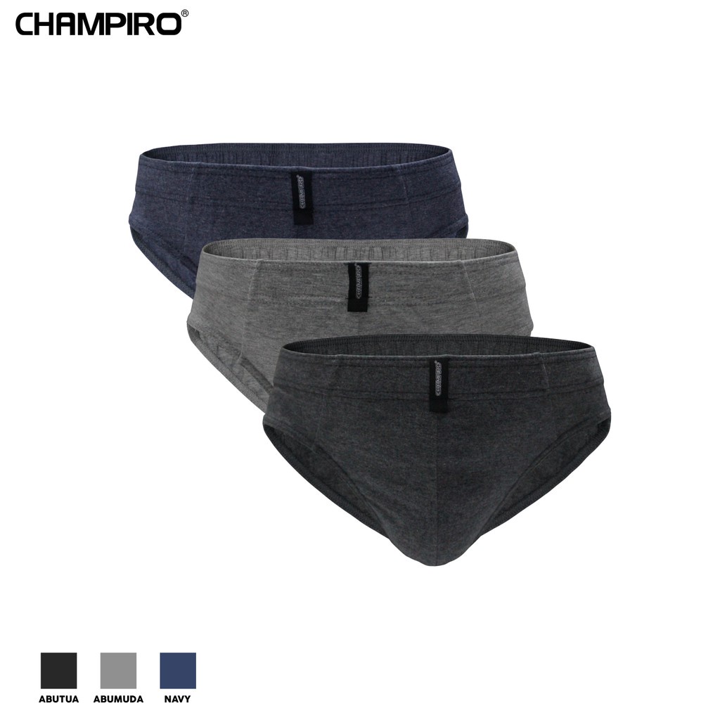 Champiro | Celana Dalam Pria 3 pcs Basic Brief C0312C Original