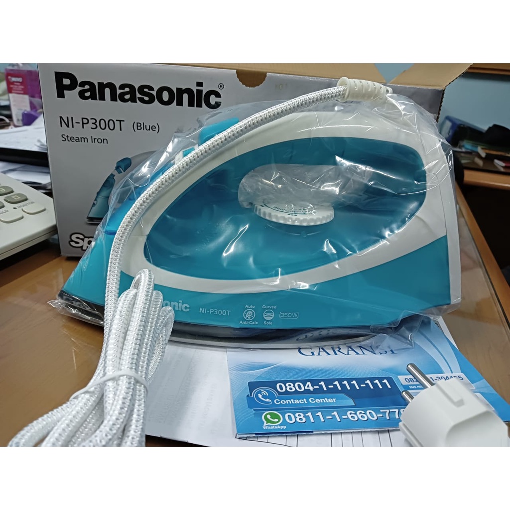 Panasonic Setrika Uap NI-P300TASR 350W | Steam &amp; Dry Iron NIP300T | NI-P 300T ASR | NI-P300 TASR