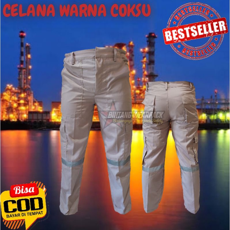wearpack celana proyek/celana panjang proyek/seragam kerja model celana/celana wearpack warna COKSU/