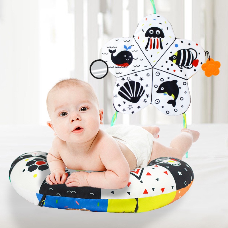 CONTRAST TUMMY PLAYMAT | playmatt alas tummy time bayi