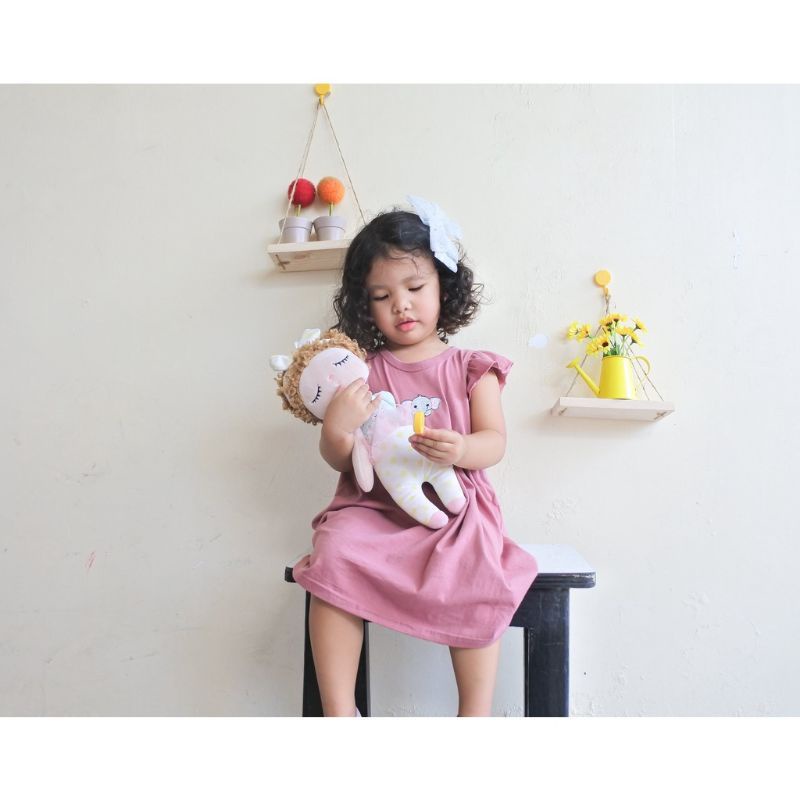 CAH BOCAH - RUFFLE DRESS - DRESS ANAK - BAJU ANAK - DRESS BAYI