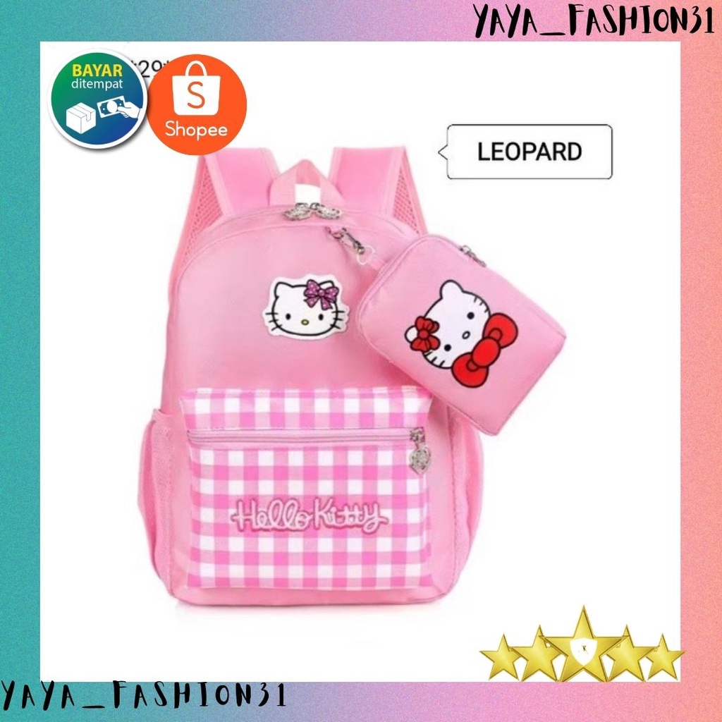 TAS RANSEL ANAK PEREMPUAN TERBARU TAS ANAK GAYA TAS SEKOLAH ANAK PEREMPUAN MOTIF BISA BAYAR DI TEMPA