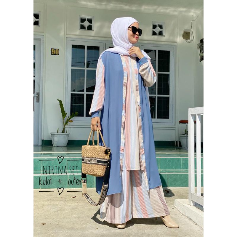 NIRINA SET by yayoe hijab || SET OUTER || SET KULOT