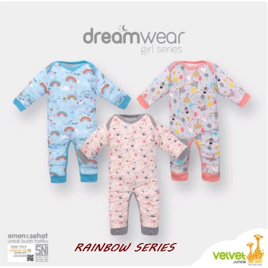 3pcs ARUCHI / VELVET DREAM WEAR Sleepsuit (GIRL) PREMIUM Quality CBKS