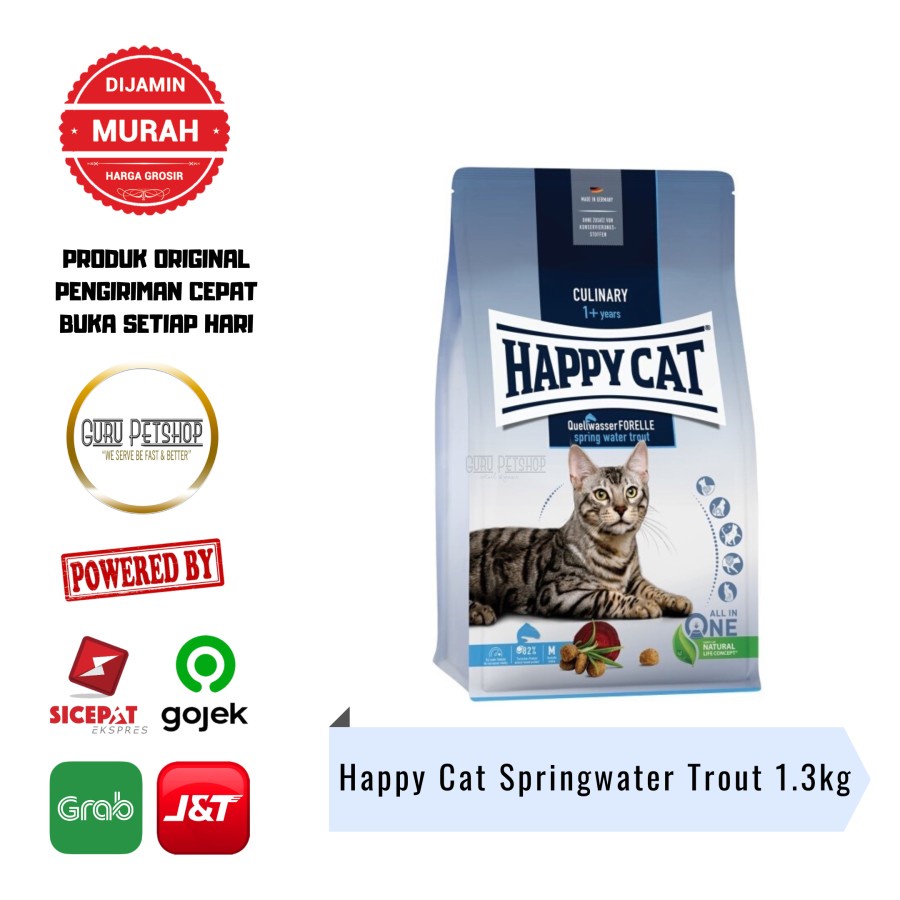 Happy Cat Culinary Springwater Trout 1.3kg Freshpack Makanan Kucing