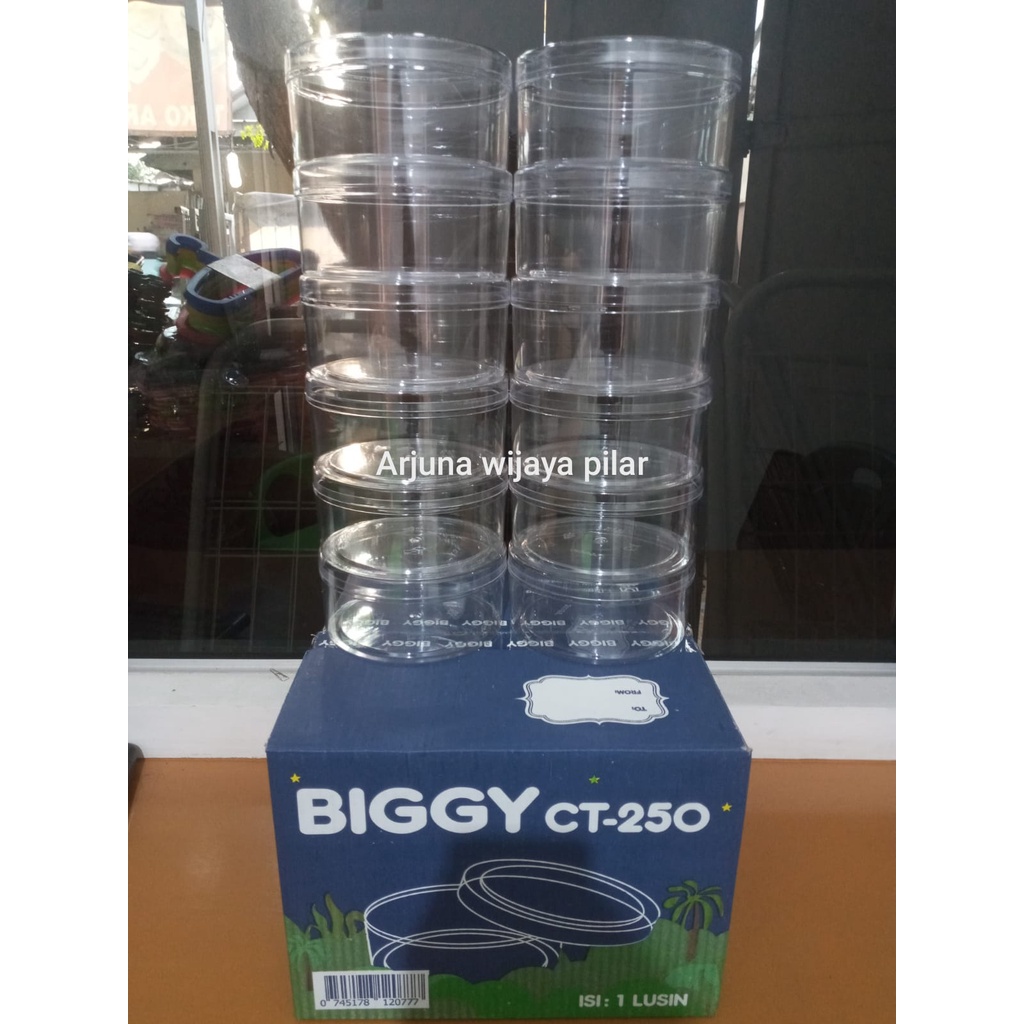 Toples Lebaran Biggy CT-250/500gr - Toples Kue Kering Best Produk! +Bubblewrap&amp;Kardus