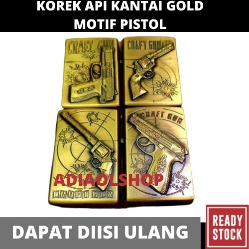 KOREK API KANTAI GOLD MOTIF PSTL