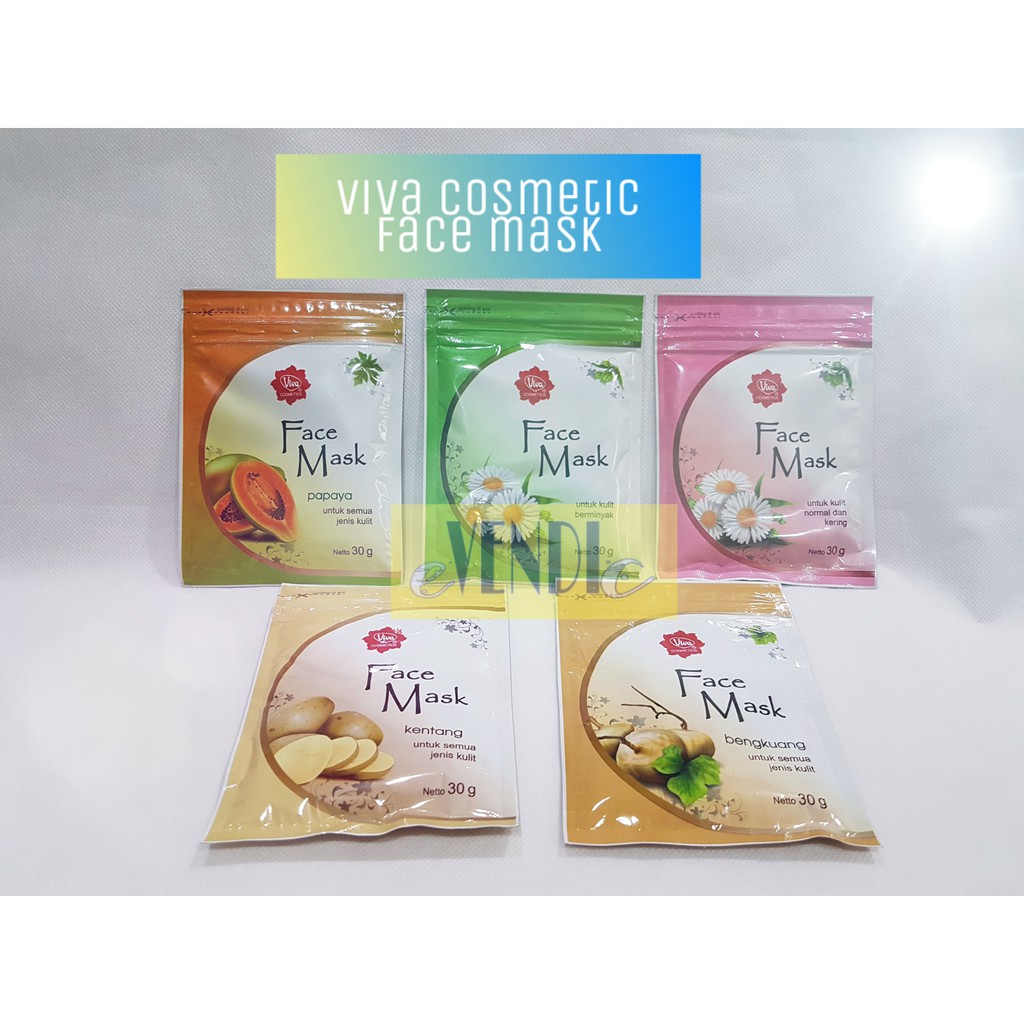 MASKER Viva Face Mask Masker Wajah 30g BPOM