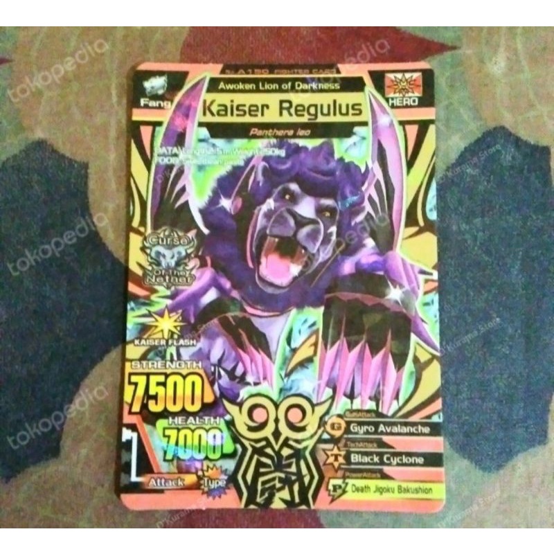 KAISER REGULUS Animal Kaiser Ultra Rare LANGKA BONUS BEBERAPA KARTU RANDOM
