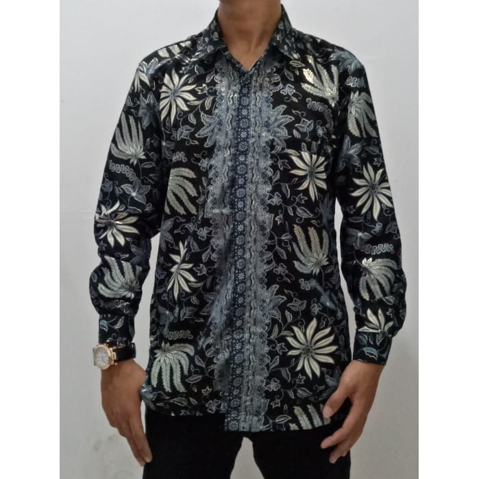 SB Collection Atasan Kemeja Mikael Lengan Panjang Batik Pria