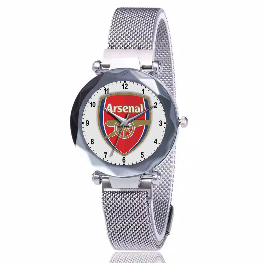 Jam Tangan Wanita Custom - ARSENAL 2 Free Box &amp; Batre Cadangan