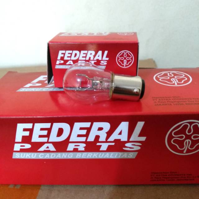 Bohlam stop semua motor matic &amp; bebek merk federal by pt.astra otoparts