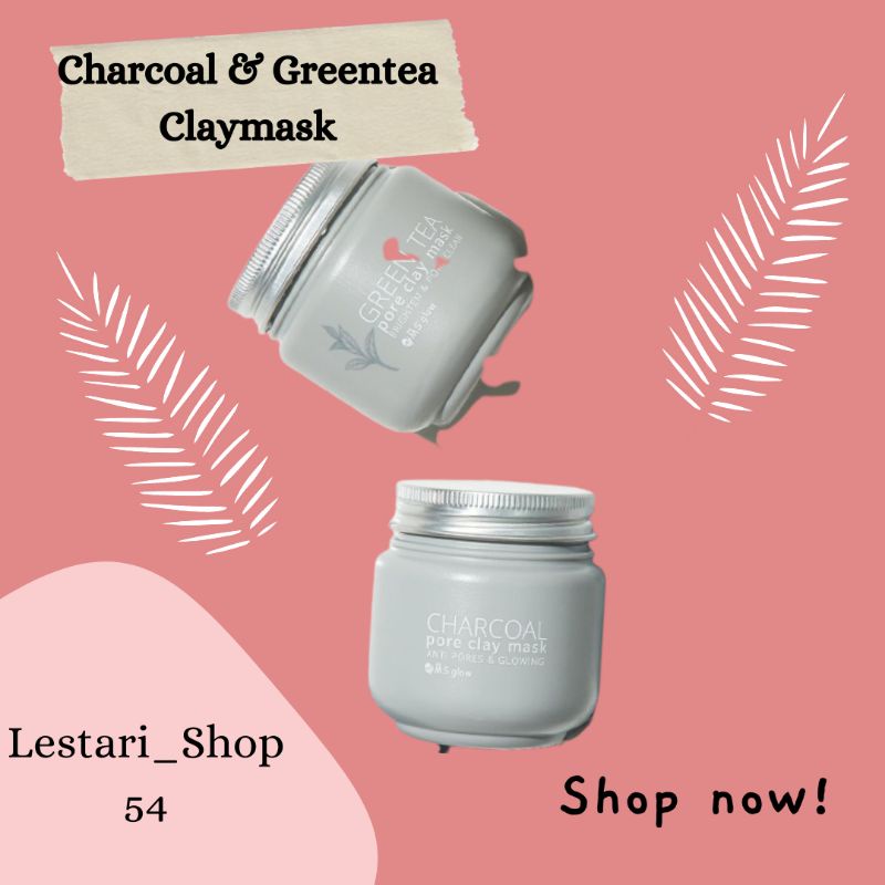 Clay Mask / Charcoal Mask / Greentea Clay mask / Masker Komedo / Masker Lumpur / Masker Jerawat