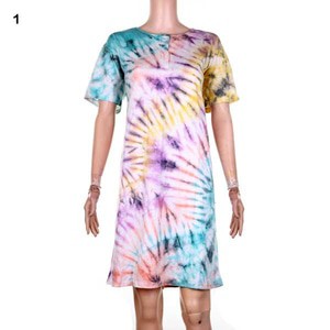 Daster Kaos Jumputan Tie Dye