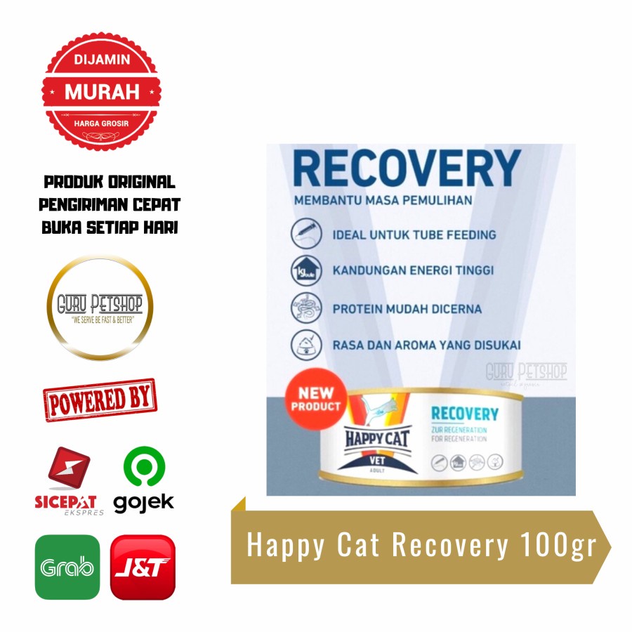 Happy Cat Recovery 100gr Makanan Basah Kucing Sakit Masa Penyembuhan