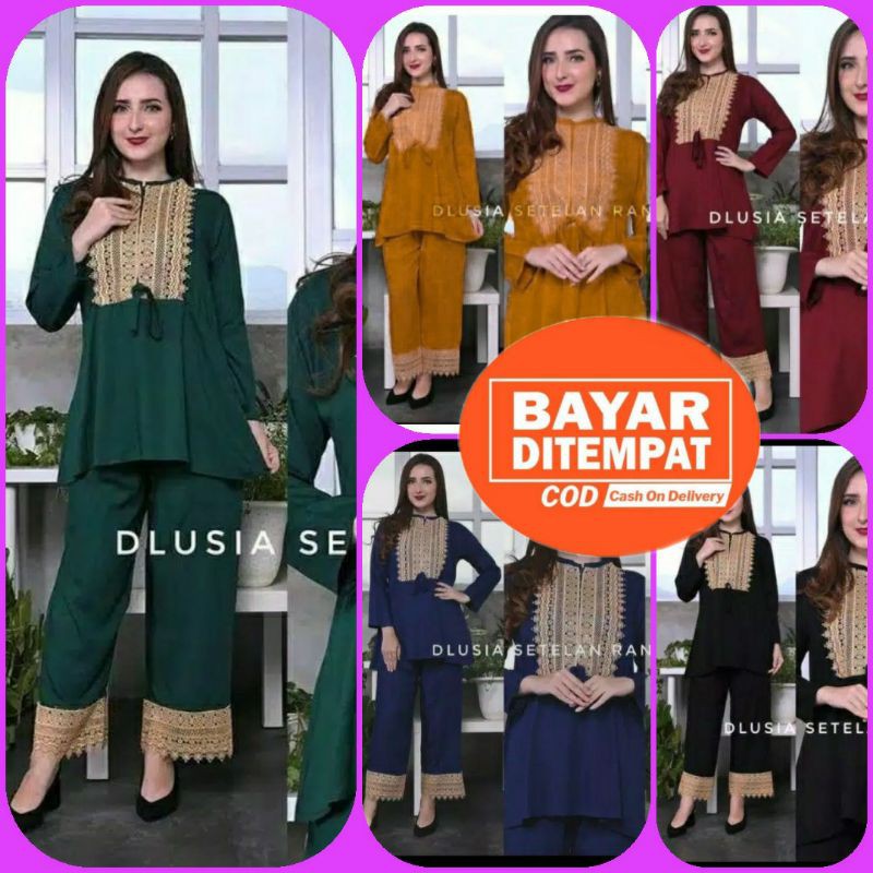 Setelan arab dlusia rana new | piyama arab busui | oneset terbaru 2021
