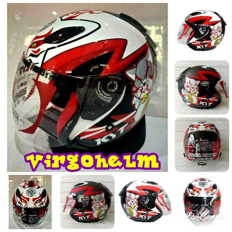 HELM HALF FACE KYT DJ MARU KYT DJ MARU MOTIF KABUKI