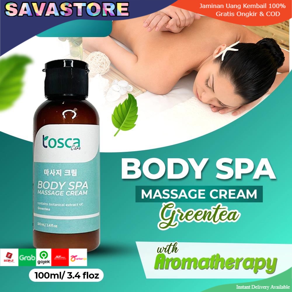 BODY SPA CREAM MASSAGE WITH AROMATHERAPHY - TOSCA KRIM RELAKSASI TUBUH