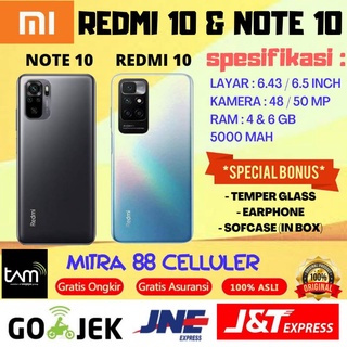 redmi note 10 redmi 10 ram 6128 464 garansi resmi xiaomi indonesia