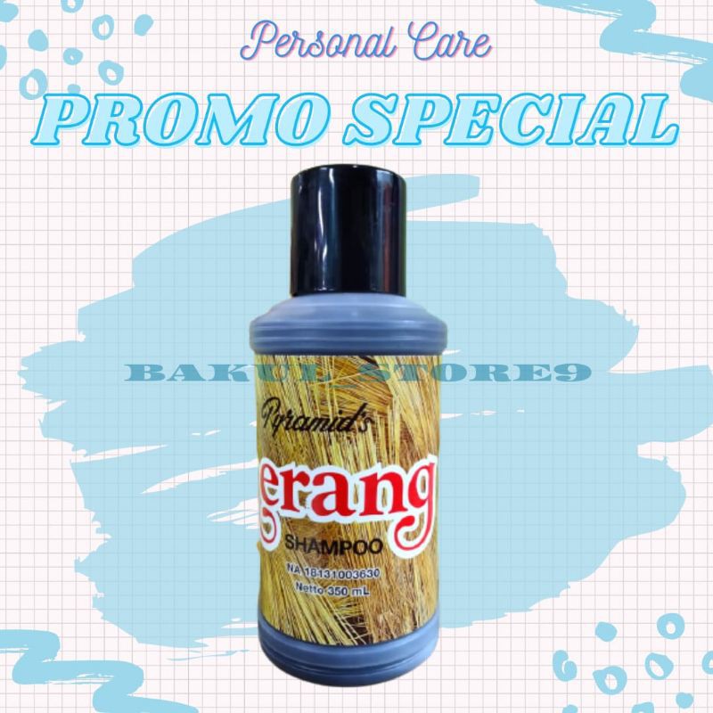 Shampoo Pyramid Merang Anti Ketombe / Menghitamkan Rambut / Penghalus Rambut 350 Ml