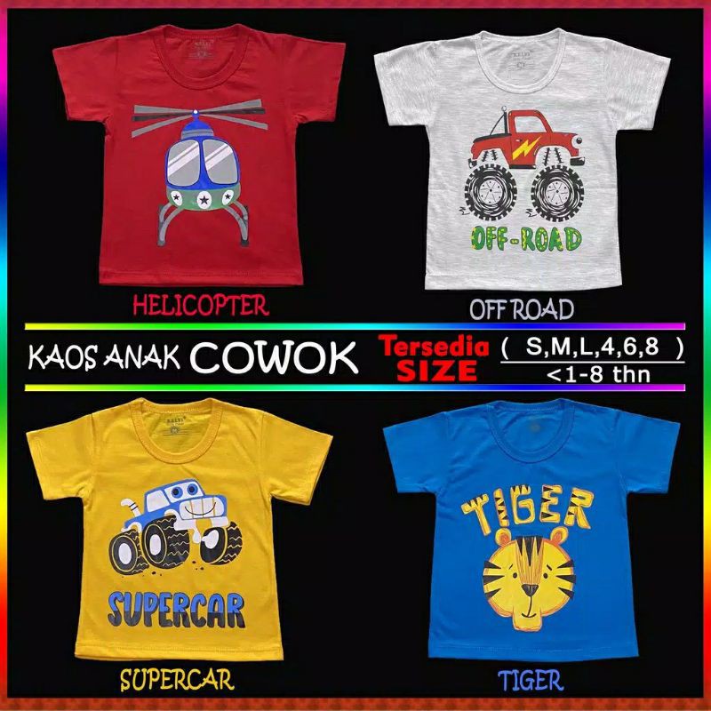 Kelfi Baju Kaos Anak Cowok