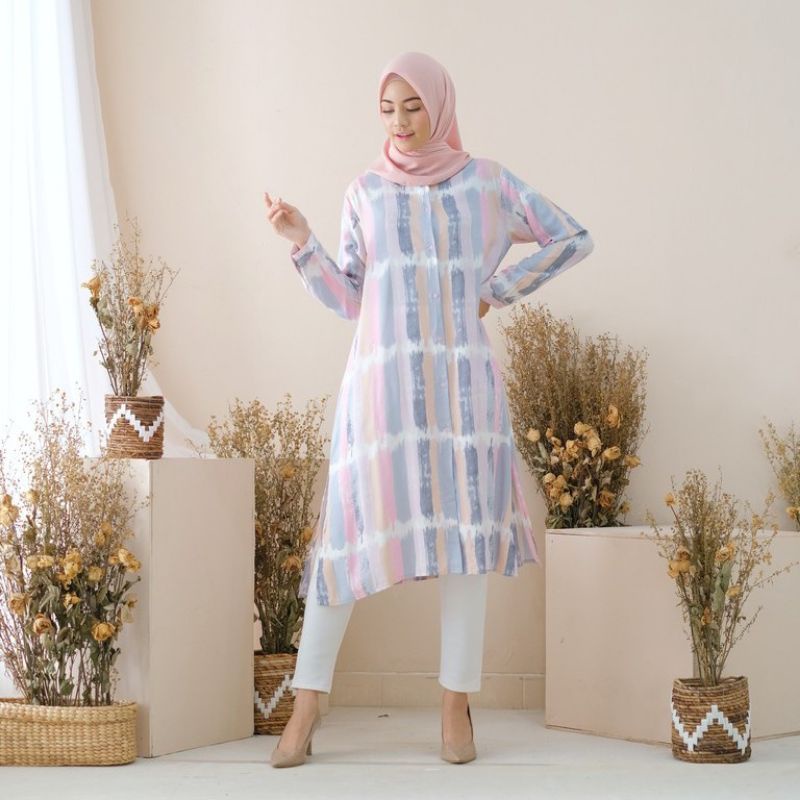 LONG TUNIK SERIES - Daily Long Tunik Rayon Viscose Premium