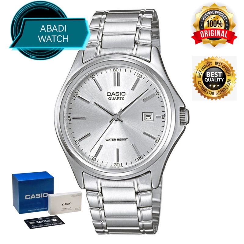 CASIO ORIGINAL MTP-1183A-7A / MTP 1183A 7A JAM TANGAN PRIA ANALOG STAINLESS