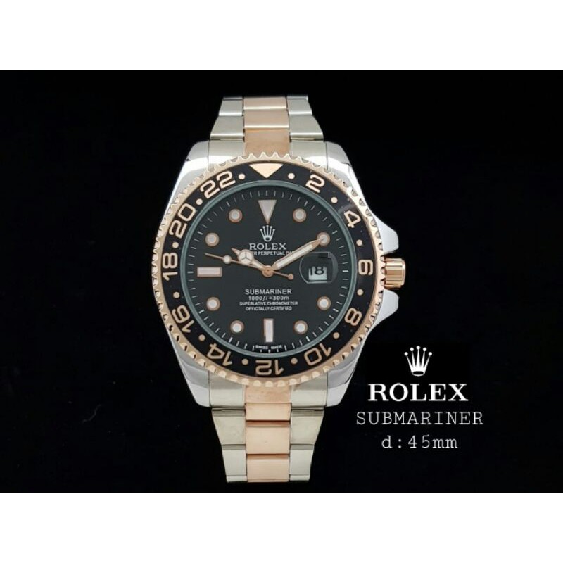 Jam pria Rolex submariner batrei