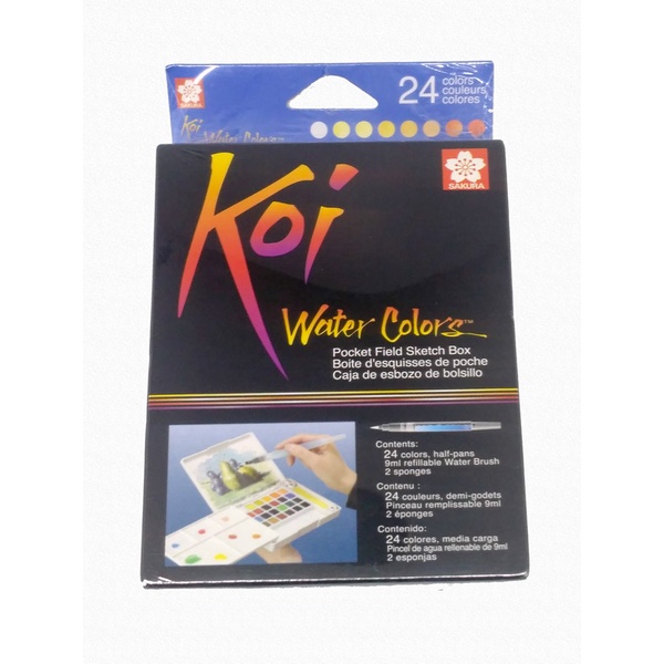 

Koi WC Pocket Field Sketch Box 24 Colors XNCW