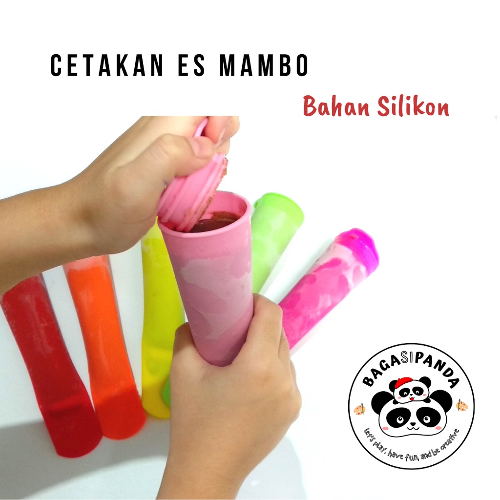 Cetakan Es Loli Es Lilin dari Silikon Bentuk Tabung Kerucut Panjang