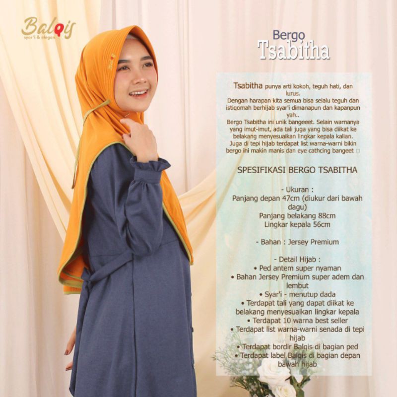 HIJAB BERGO TSABITA BY BALQIS