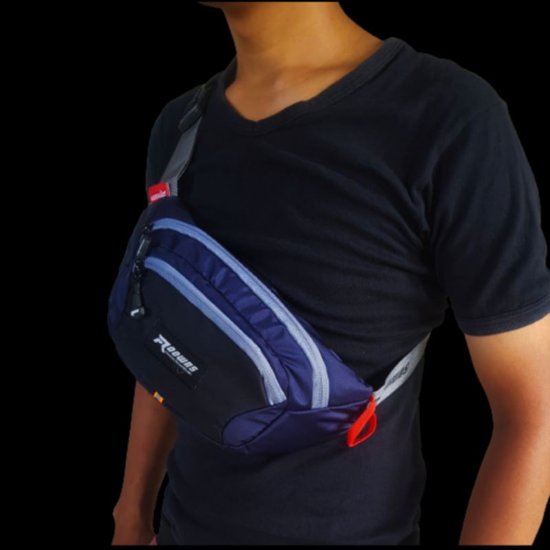 Tas Selempang Waistbag Tas Pinggang Bahu Pria Roowns Goo Ab